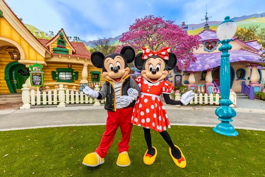 Mickey and Minnie at ToonTown Disneyland