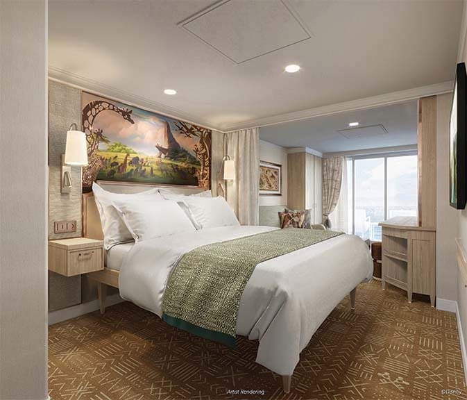 Disney Treasure concierge-level suites inspired in The Lion King